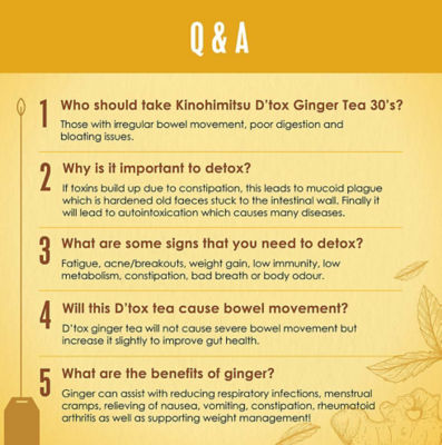 Kinohimitsu [Bundle of 2] Kinohimitsu D'tox Tea with Ginger 30's 7