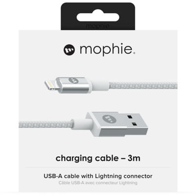 mophie Fast Charge USB-A Cable to USB-C - 3M Cable - White