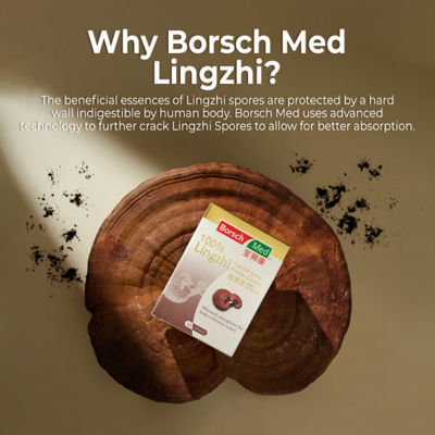 Borsch Med 100 Percent Lingzhi Cracked Spores Powder Capsule [Twin Pack] 5