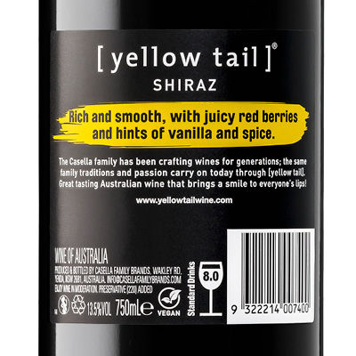 Yellow Tail Shiraz Red Wine 5