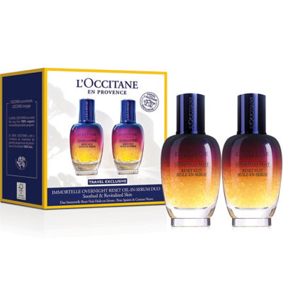 Buy L'OCCITANE Immortelle Overnight Reset OilInSerum Duo Online in Singapore