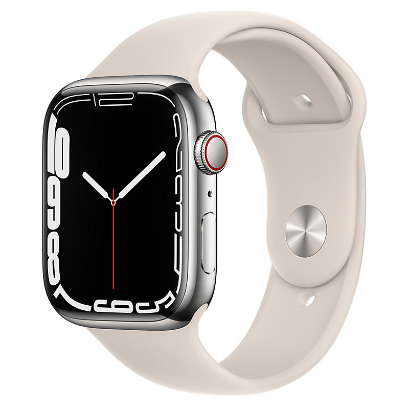 Buy Apple Watch Series 7 GPS + Cellular 45mm Silver Stainless Steel Series 7 Apple Watch Stainless Steel