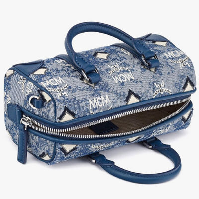 Mcm Vintage Jacquard Monogram Boston Bag MWBBATQ02EG 8809735036566 -  Handbags, MCM - Jomashop