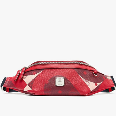 Mcm red best sale fanny pack