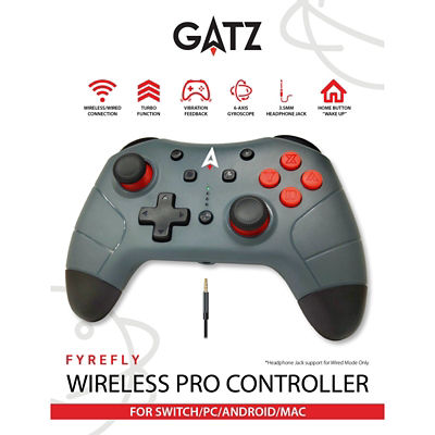 NINTENDO GATZ Fyrefly Wireless Pro Controller for Nintendo Switch 4