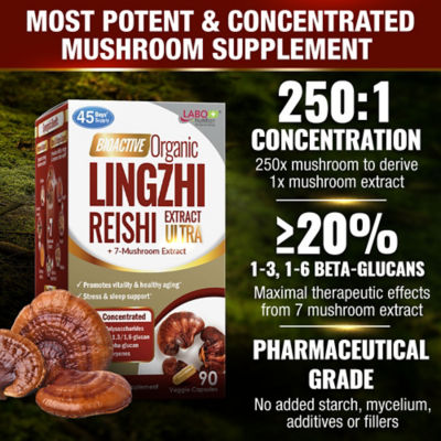 LABO Nutrition Bioactive Organic Lingzhi Ultra 90s 7