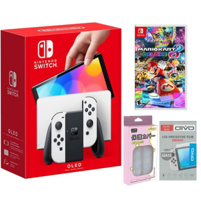 Nintendo Switch OLED Model White with Mario Kart 8 Deluxe & Switch Online 3  Months Membership Bundle - JB Hi-Fi