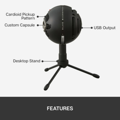 Logitech G Logitech for Creators - Blue Snowball Ice USB Microphone - Graphite 4