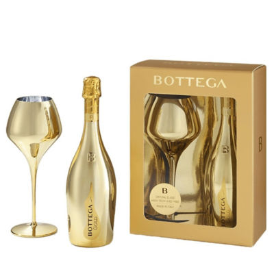 BOTTEGA MAGNIFICO GOLD PROSECCO GIFT PACK 11% 750ML