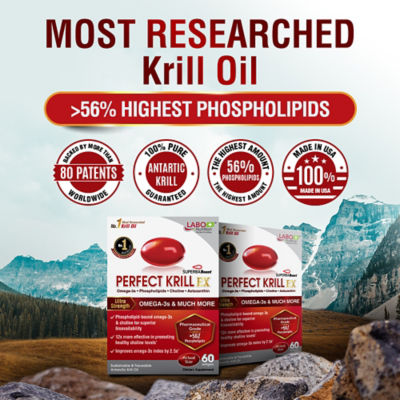 Buy Perfect Krill EX Antarctic Krill Oil Omega 3 Phospholipid Intensive