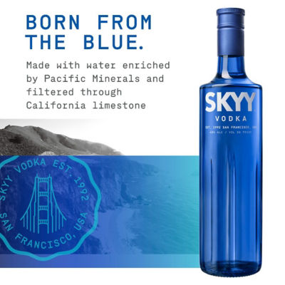 Buy SKYY VODKA 40% 1000ML Online in Singapore | iShopChangi