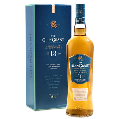 THE GLEN GRANT 18 YEAR OLD SINGLE MALT SCOTCH WHISKY 43% ABV 1000ML