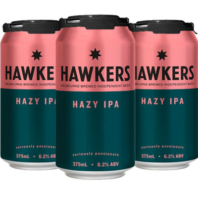 Buy Hawkers Australian Hazy IPA, 4x375ml Online in Singapore