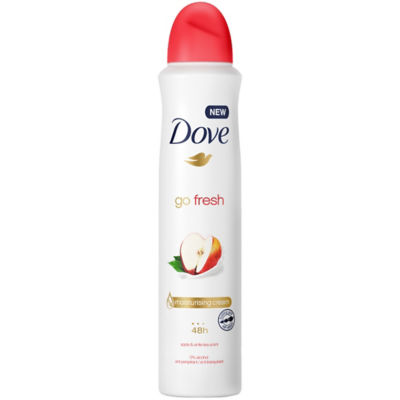 Buy Dove Go Fresh Deodorant Spray Apple & White Tea 250ml Online in