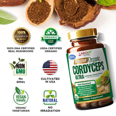 LABO NUTRITION [Bundle of 2] LABO Nutrition Bioactive Organic Cordyceps Ultra 90s 6