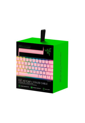Buy Razer PBT Keycap + Coiled Cable Upgrade Set Quartz Pink Online in