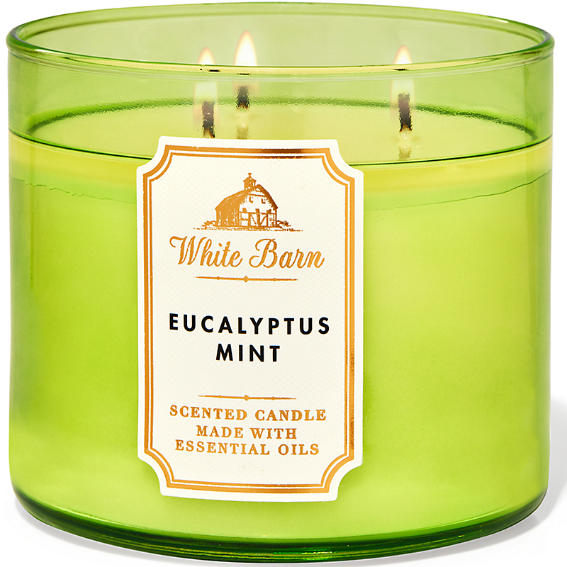 BATH & BODY WORKS MINT SCENTED CANDLE with Essential Oils 