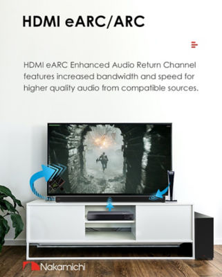 Nakamichi Apollo 520 Soundbar Wireless Subwoofer 8