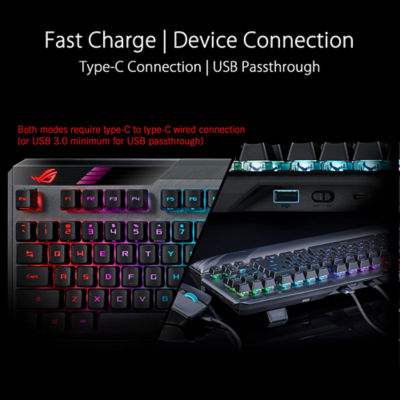 ASUS 华硕Claymore II无线机械键盘红色开关 6