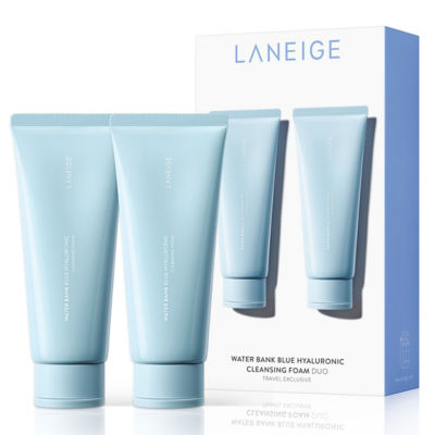 Buy LANEIGE Water Bank Blue Hyaluronic Cleansing Foam 150ml Duo Online ...