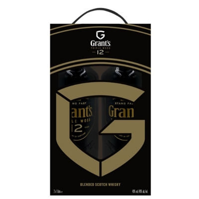 GRANT'S 格兰三桶威士忌12年 2X1L 40% 1