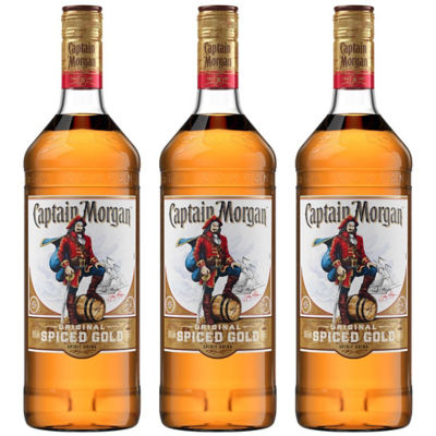 CAPTAIN MORGAN [Bundle of 3] Captain Morgan Spiced Gold Rum 1