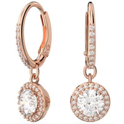 EARRINGS SWAROVSKI WOMEN'S LOUISON CIRCLE RHODIUM WHITE 5419245 NEW  ORIGINAL ( Link)