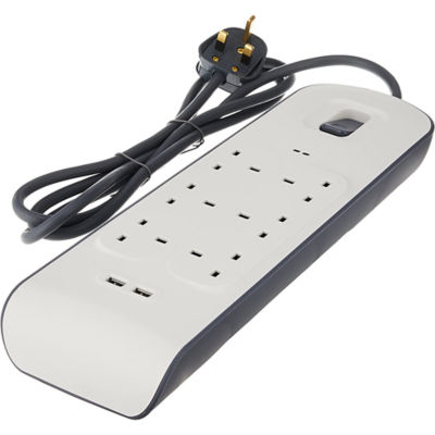 Buy Belkin 6 Outlet Surge Protection Strip With 2USB Ports Online In ...