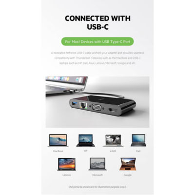 Belkin USB-C多媒体 +电荷适配器100W 5