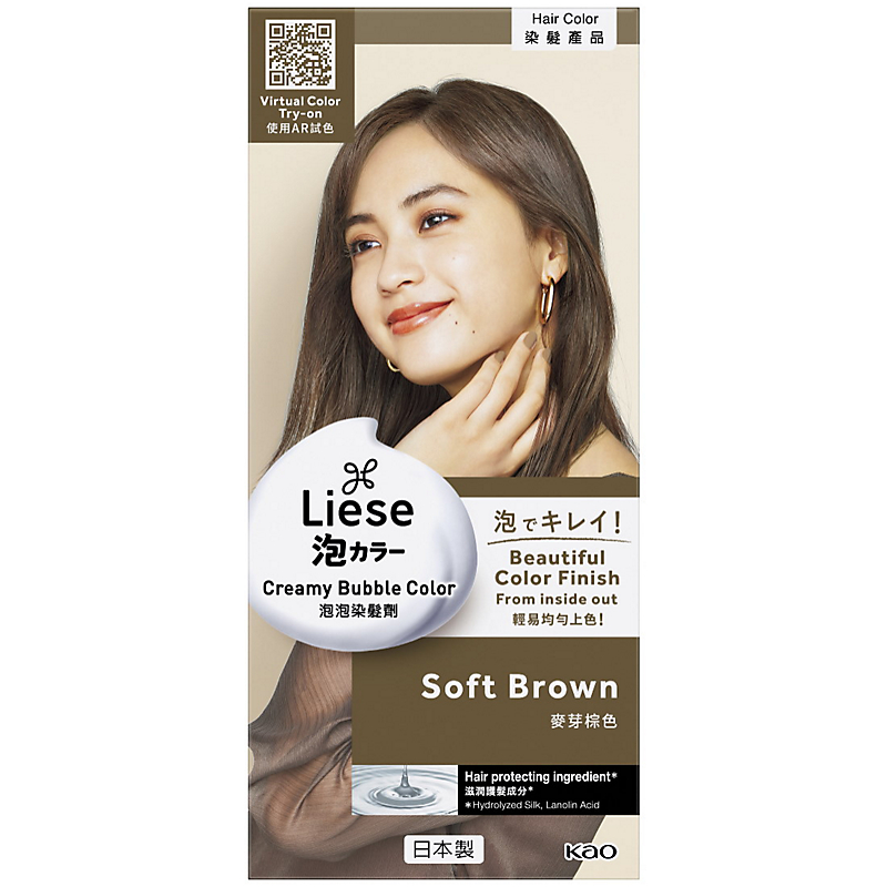 Buy Liese Creamy Bubble Hair Color Soft Brown Online in Singapore |  iShopChangi