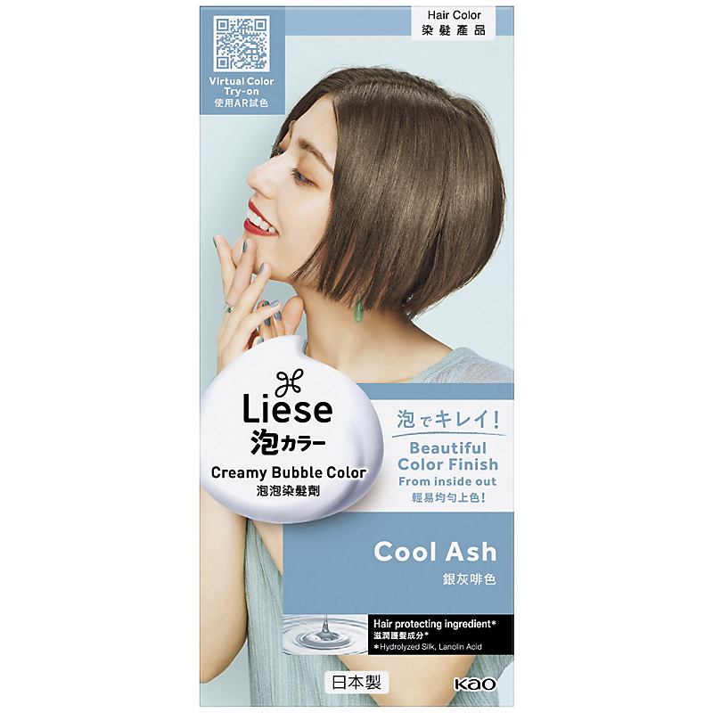 Buy Liese Creamy Bubble Hair Color Cool Ash Online in Singapore |  iShopChangi