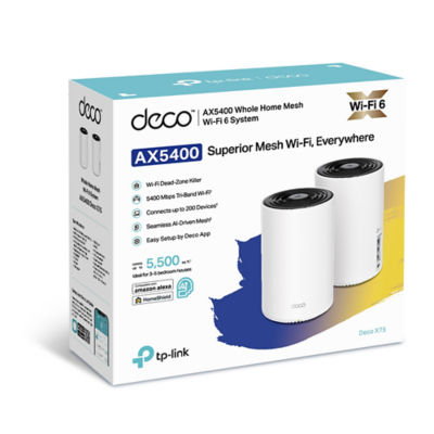 Buy Bundle 2x Tp Link Deco X75 Ax5400 Whole Home Mesh Wi Fi 6