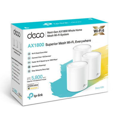 TP LINK [Bundle] 3x Tp Link Deco X20 Wi-Fi 6 Ax1800 Mesh 6