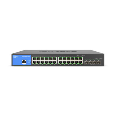 Buy Linksys LGS328CEU 24Port Managed Gigabit Switch + 4Sfp+ Online in Singapore
