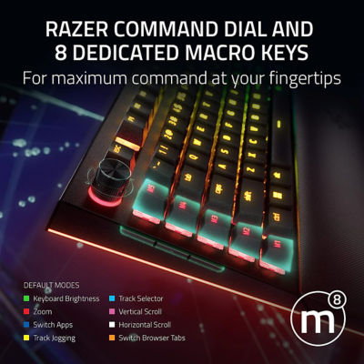 Razer Blackwidow V4 Pro - Mechanical Gaming Keyboard (Yellow Switch) 5