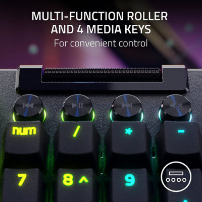 Razer Blackwidow V4 Pro - Mechanical Gaming Keyboard (Green Switch) 7