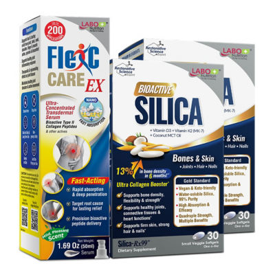 LABO NUTRITION [Bundle] 2 Bioactive Silica 30s + FlexC CARE EX 50ml 1
