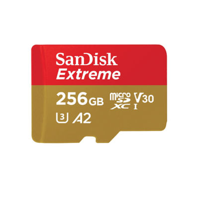 SanDisk Extreme microSDXC, SQXAV, V30, U3, C10, A2, UHS-I, 190MB/s R, 130MB/s W 3