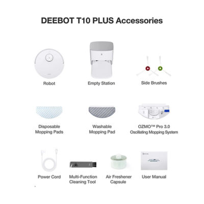 Buy Ecovacs Deebot T10 Plus Robot Vacuum Cleaner Online in