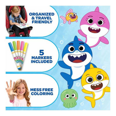 Crayola Baby Shark Mess Free Coloring Book, Mess Free, Baby Shark