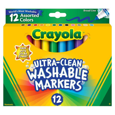 Crayola Markers, Broad Line, Assorted Colors - 10 markers