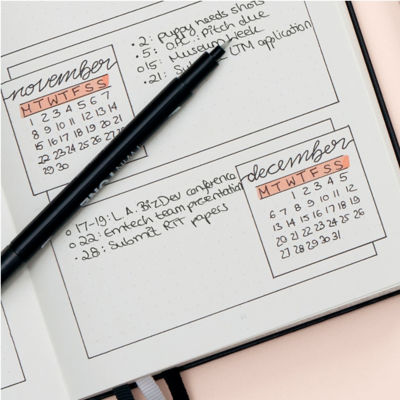 LEUCHTTURM1917 BULLET JOURNAL EDITION 2 A5 MEDIUM NOTEBOOK BLACK DOTTED 4