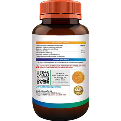 Holistic Way 月见草橄榄 E200 (60 粒软胶囊) 4