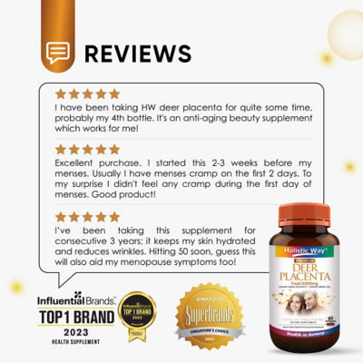 Holistic Way Holistic Way Premium Deer Placenta Fresh 9000mg (60s) 7