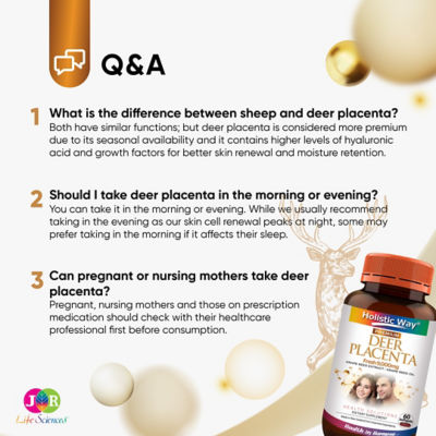 Holistic Way Holistic Way Premium Deer Placenta Fresh 9000mg (60s) 8