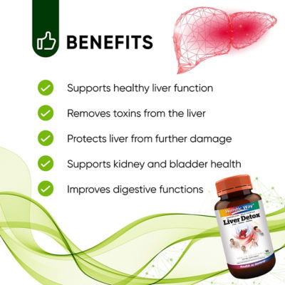 Holistic Way Liver Detox + Dandelion and Milk Thistle for Alcohol Defence — Vegan (90s) 3