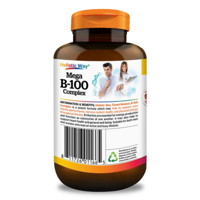 Holistic Way Mega B-100 Complex — Vegan (60s) 3