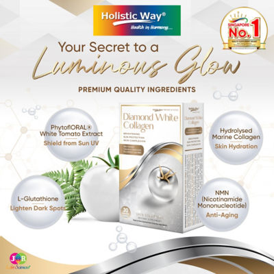 Holistic Way Premium Gold 美白胶原蛋白 – 美白, 护肤防晒, 肌肤晶莹剔透 (30 粒胶囊) 3