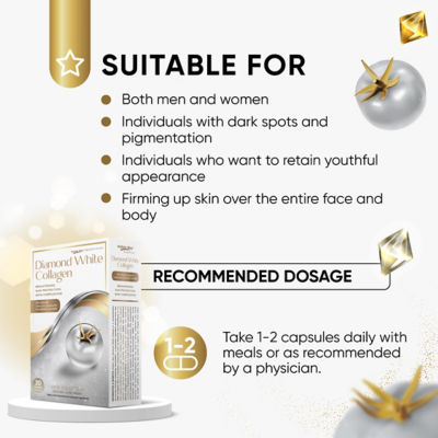 Holistic Way Premium Gold 美白胶原蛋白 – 美白, 护肤防晒, 肌肤晶莹剔透 (30 粒胶囊) 8