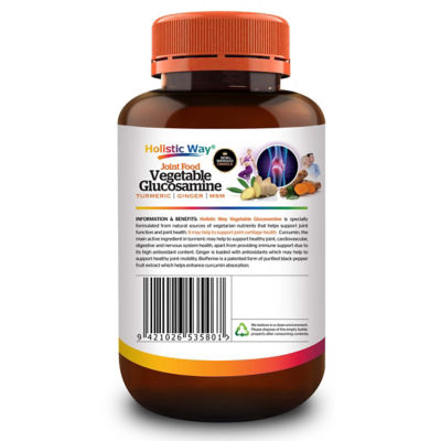 Holistic Way 素食关节配方 — 纯素 (120 粒素胶囊) 6
